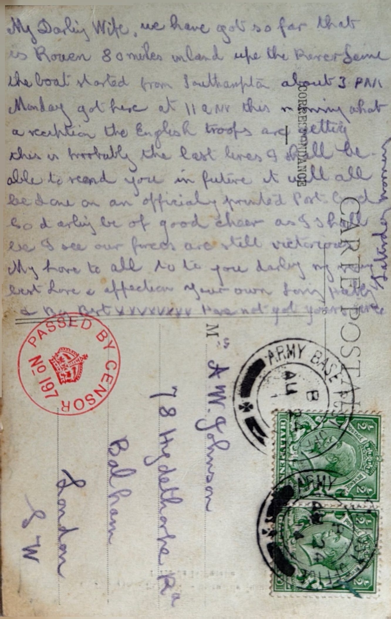 To Wife From Husband Bert 1 back image