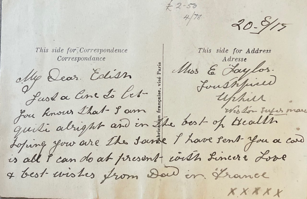 To Edith From Dad Back image