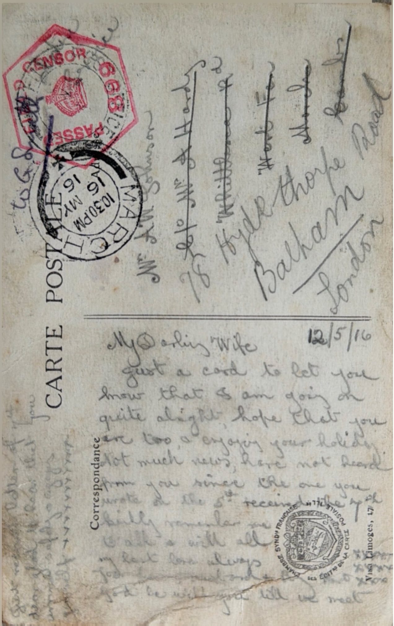 To Wife From Husband Bert 6 back image