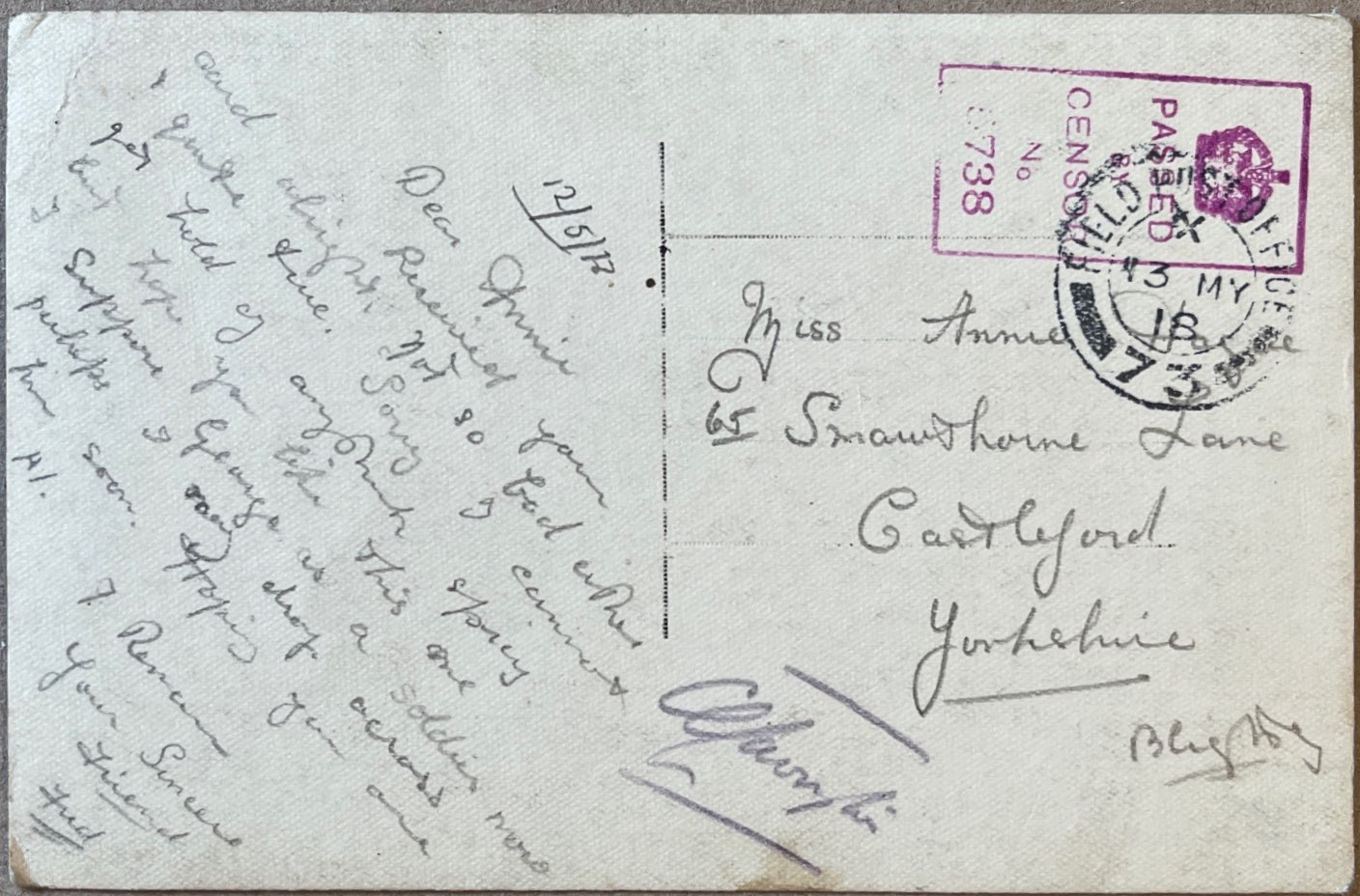 To Annie From Fred back image