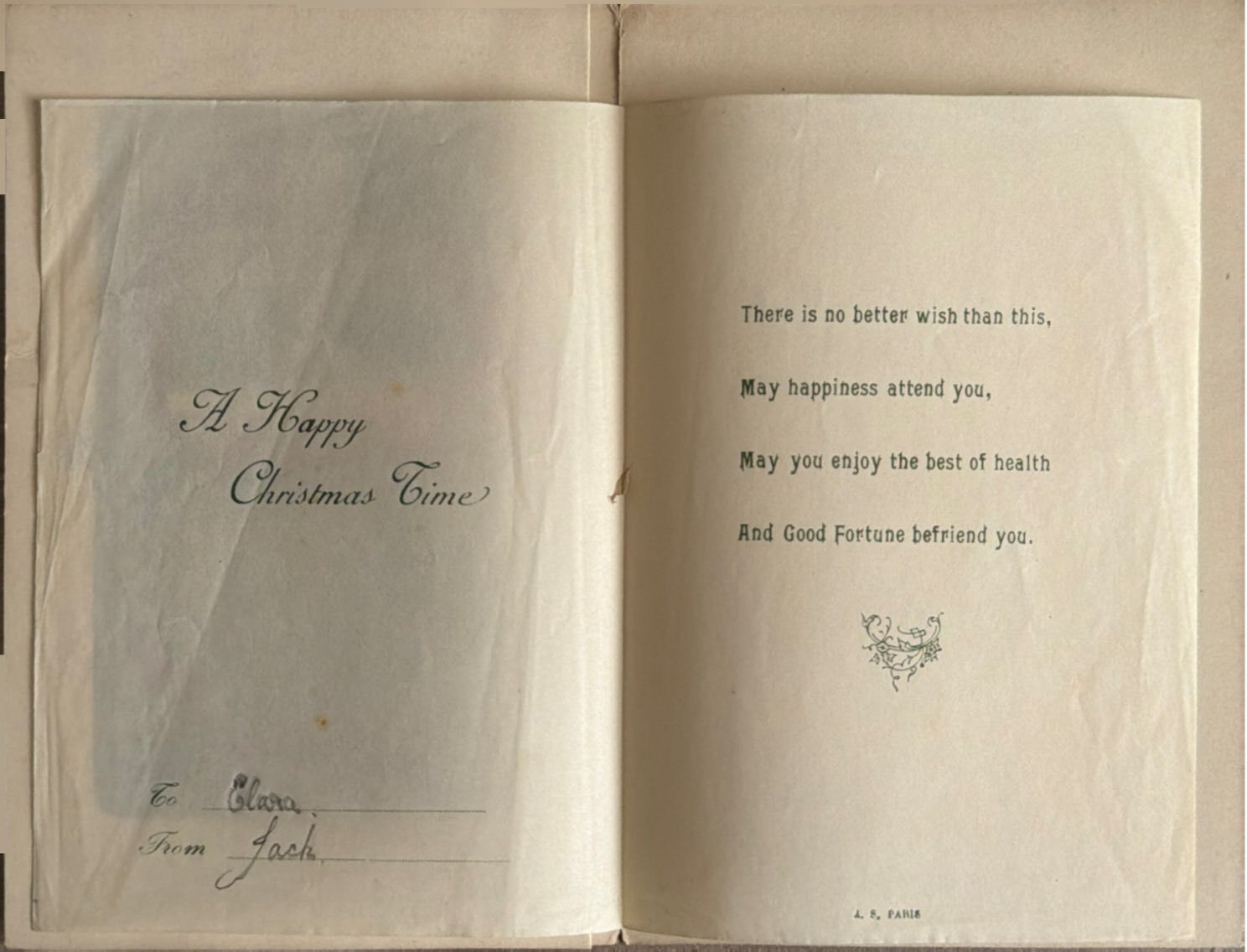 To Clara From Jack Back image