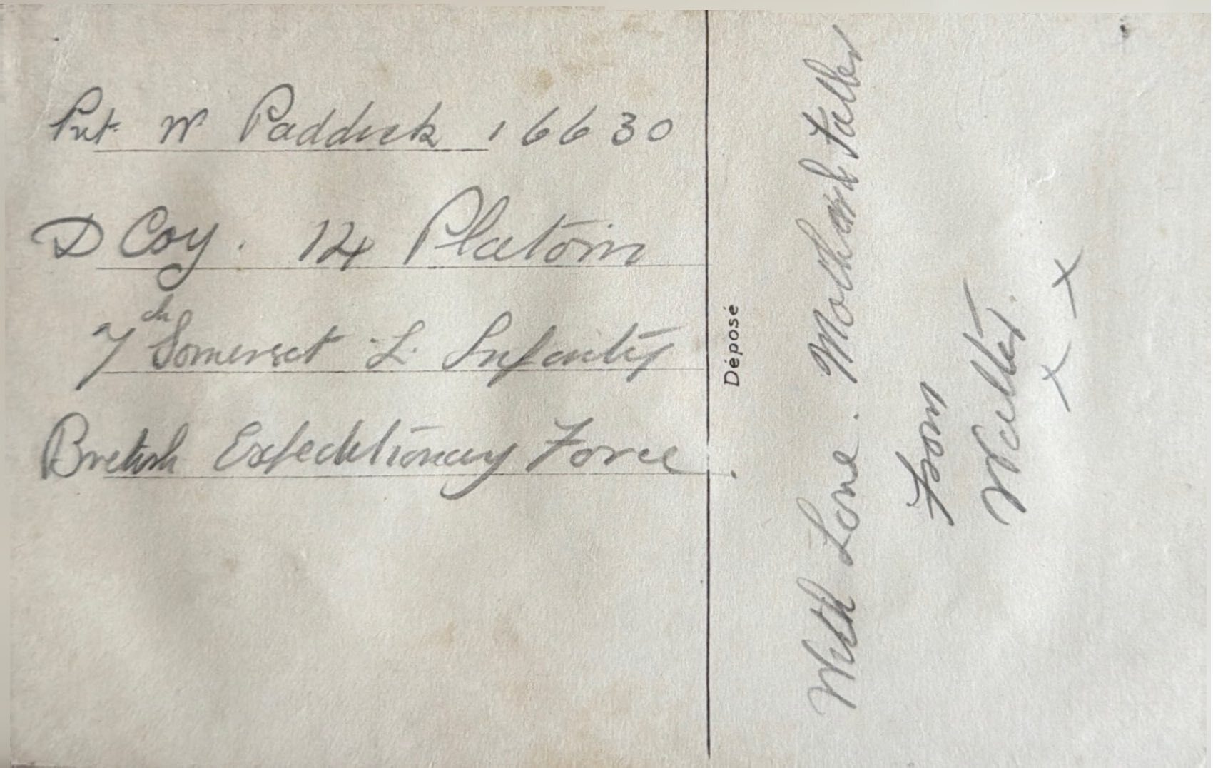 To Mother & Father From Walter Back image