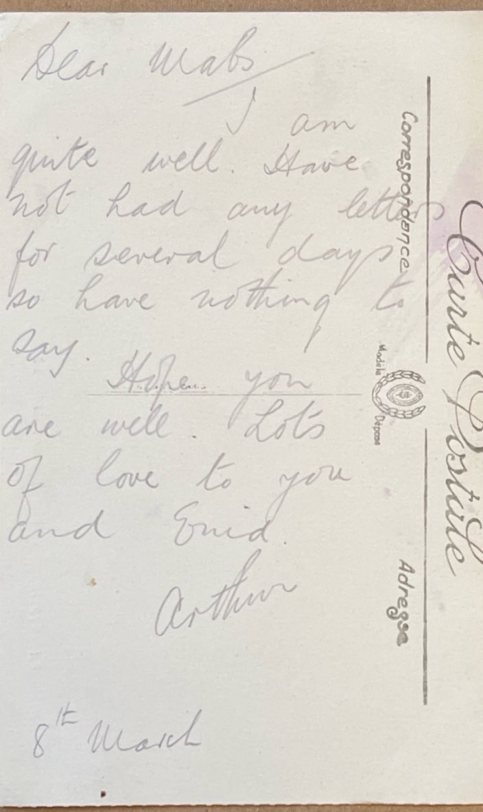 To Family From Arthur 90 back image