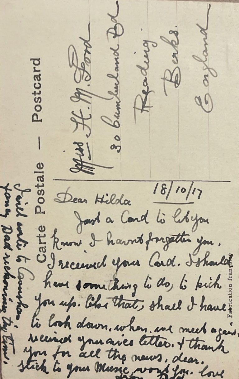 To Daughter Hilda From Dad 1 back image