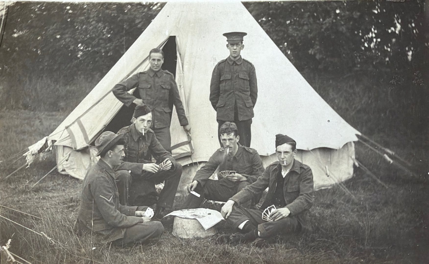 Soldiers Playing Cards front image