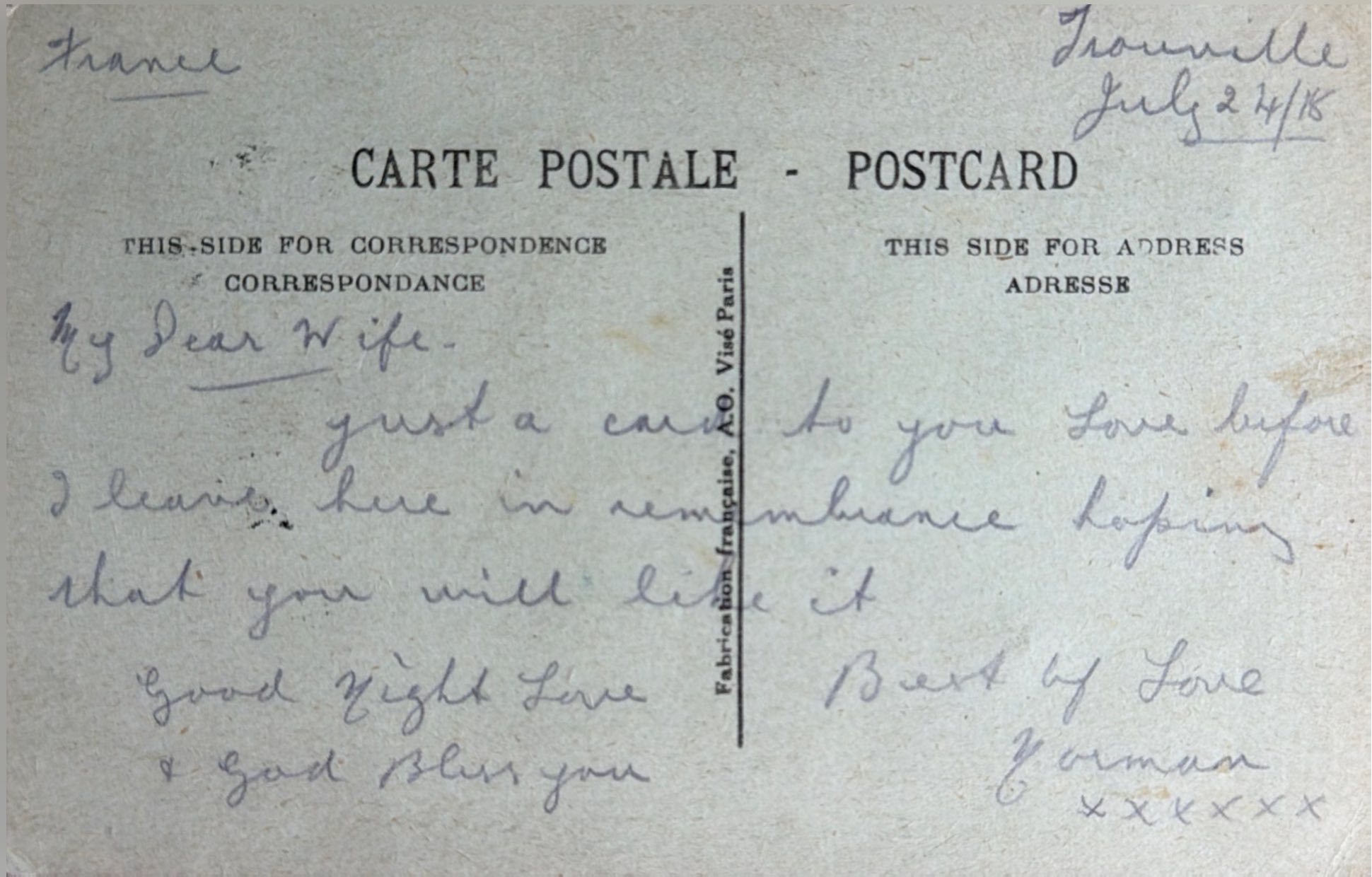 To Wife From Husband Norman 4 back image
