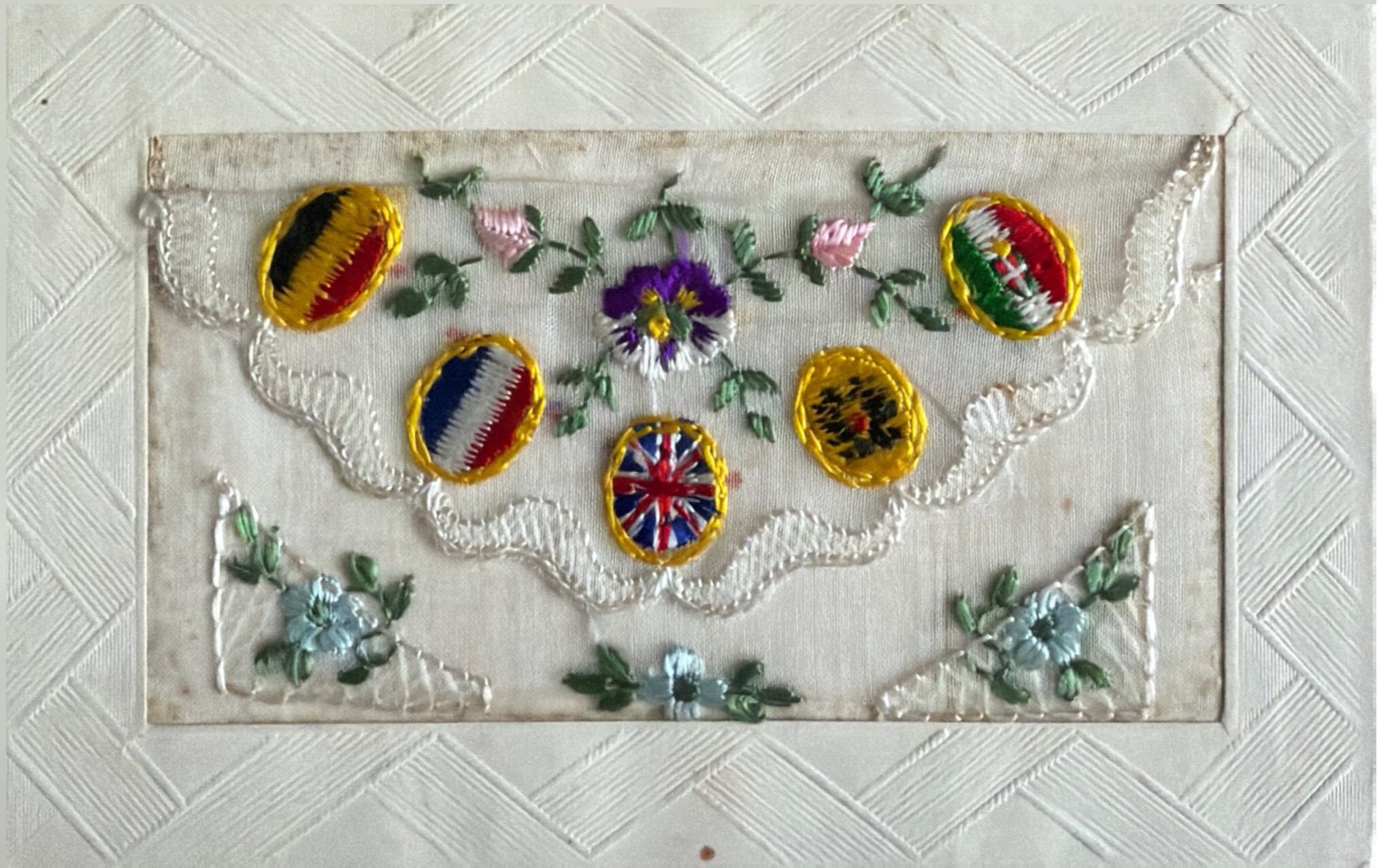 Allied Flags And Flowers Front image