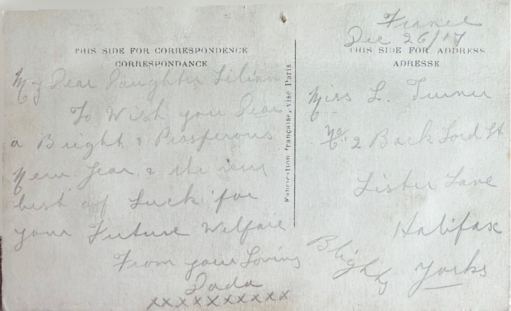 To Daughter Lilian From Dada (Norman) 3 back image