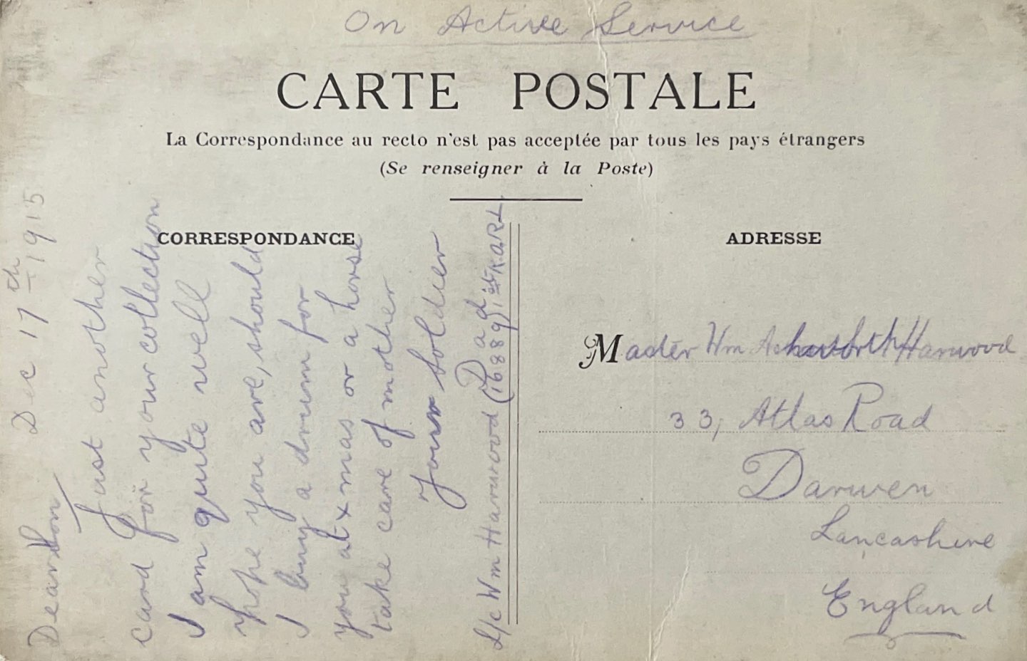 To Son From Father William Back image