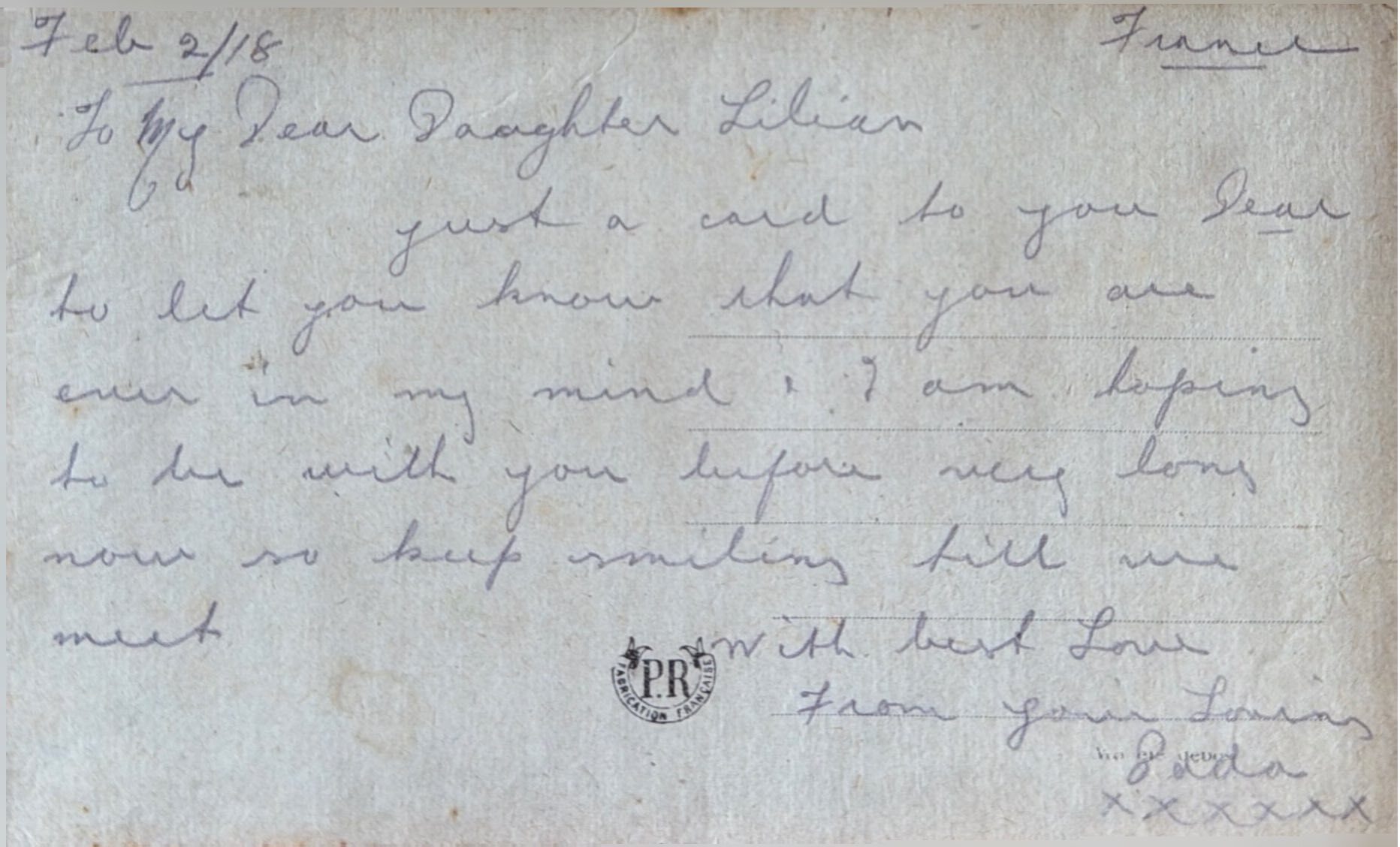 To Daughter Lilian From Dada (Norman) 4 back image
