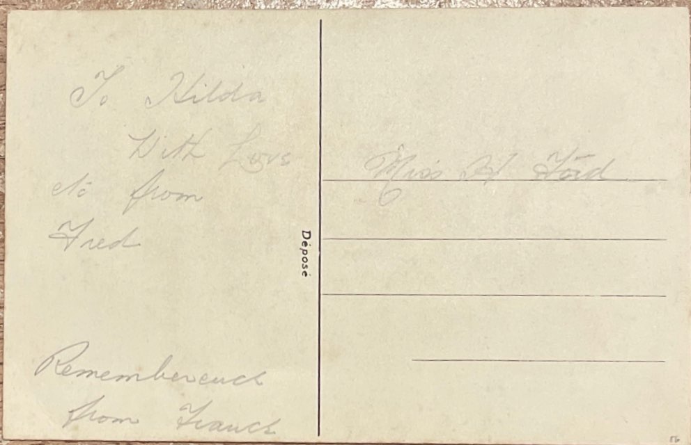 To Hilda From Fred back image