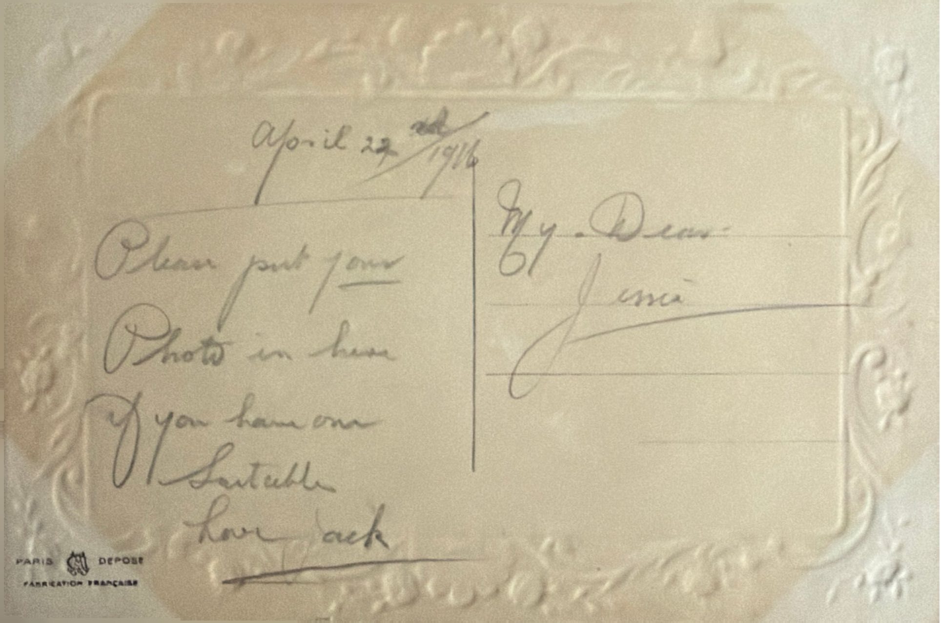 To Jessie From Jack Back image