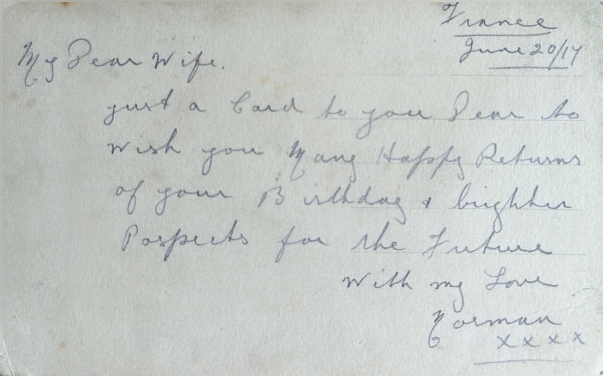 To Wife From Norman 1 back image