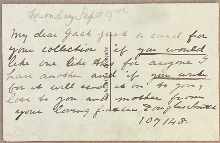 To Jack From Father Douglas Back image