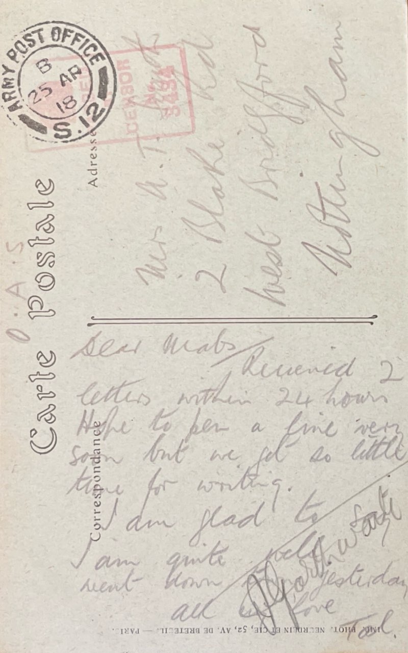 To Family From Arthur 70 back image